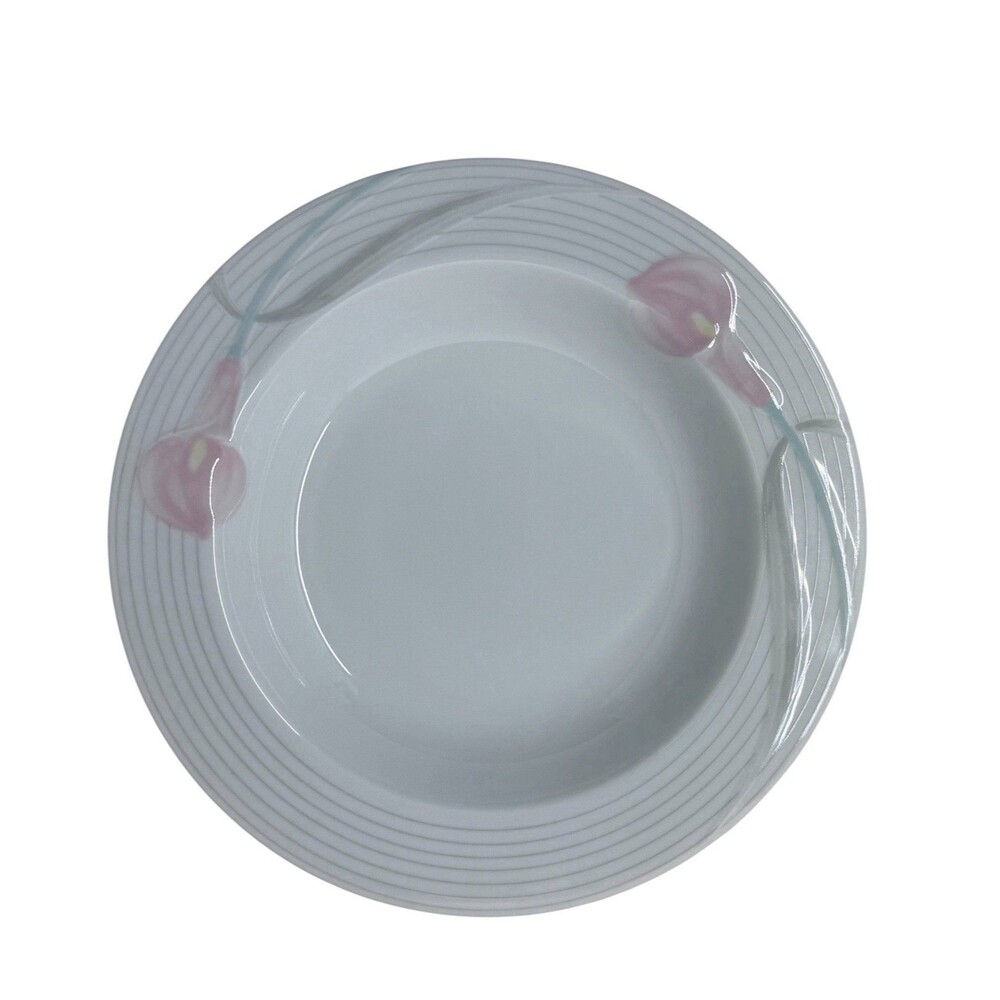 Mikasa Serenade Pink Large Rim Soup Bowl 9 Inches Discontinued